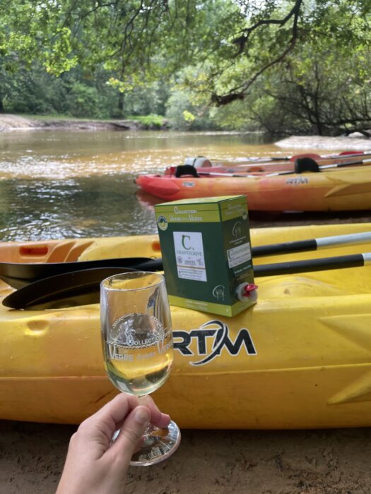 bag-in-box sur le kayak